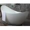 Alfi Brand 73" White Solid Surface Smooth Resin Soaking Slipper Bathtub AB9951 - alternate 10